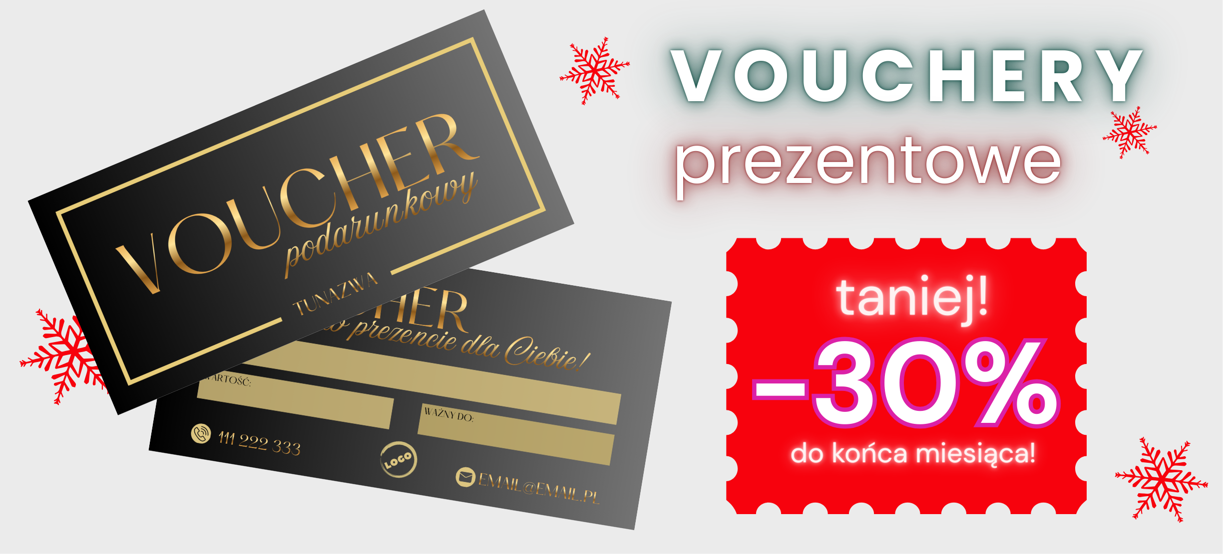 <h1 class="bg-color" data-color="#ebebeb" open="" sans",="" helveticaneue,="" helvetica,="" arial;"="" arial;="" background-color:="" rgb(251,="" 251,="" 251);"="" style="font-family: ">Idealny prezent? Ten, który wybierasz sam</h1><h1 class="bg-color" data-color="#ebebeb"><p open="" sans",="" helveticaneue,="" helvetica,="" arial;="" font-size:="" 12px;="" background-color:="" rgb(251,="" 251,="" 251);"="" style="color: rgb(90, 101, 115); font-size: 12px; font-weight: 400;">Teraz vouchery prezentowe 30% taniej!</p></h1>